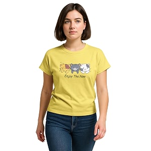 HELLCAT Mulitcolor Trendy Printed Body Fit T-Shirt