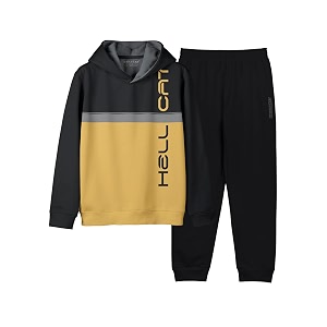 HELLCAT Printed Cotton Blend Full sleeve Hoodie