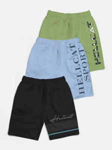 Hellcat Short For Boys Casual Printed Cotton