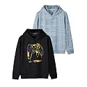 HELLCAT Trendy Printed Cotton Blend Hoodie Sweatshirt