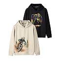HELLCAT Trendy Printed Cotton Blend Hoodie Sweatshirt