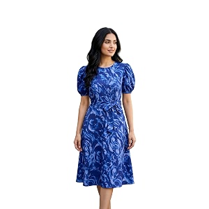 HELLCAT Women Floral Fit Flare Midi
