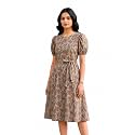 HELLCAT Women Floral Fit amp Flare Midi