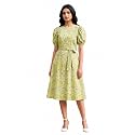 HELLCAT Women Floral Fit amp Flare Midi
