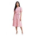 HELLCAT Women Floral Fit amp Flare Midi