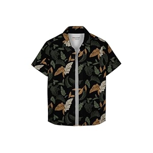 hellcat yellow trendy regular fit printed causal shirt for boys