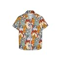 HELLCAT Yellow Trendy Regular Fit Printed Causal Shirt for Boys