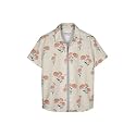 HELLCAT Yellow Trendy Regular Fit Printed Causal Shirt for Boys