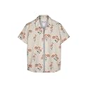 HELLCAT Yellow Trendy Regular Fit Printed Causal Shirt for Boys