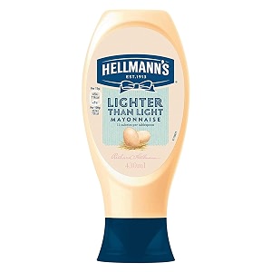 hellmann39s lighter than light mayonnaise squeeze bottle 430ml