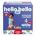 Hello Bello Dr. Seuss Babies Premium Diapers, Size 4, 58 Count: Softness & Protection for Sensitive Skin