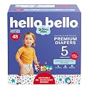 Hello Bello Dr. Seuss Babies Premium Diapers, Size 5, 48 Count: Softness & Protection for Sensitive Skin