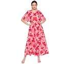HELLO DESIGN Women V-Neck Solid Maxi Dresses