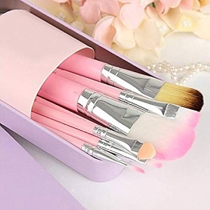 hello kitty makeup fever mini brush set- pink 7 pieces kitty-8