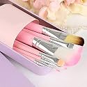 Hello Kitty Makeup Fever Mini Brush Set- Pink, 7 Pieces, kitty-8