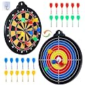 HELLO PAPAYA Magnetic Dart Board for Kids,with 12 Safety Dart+12Sticky Ball