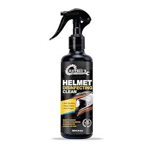 antson helmet cleaner spray 250 ml helmet interior cleaner anti-bacterial spray for helmet visor cleaner anti-bacterial formula protects hair loss and fungal infections helmet cleaner