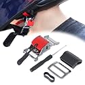 Helmet Quick Release Buckle Kit Red 1PCS Stainless Steel