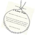 Helonley Morse Code Bracelet - 925 Sterling Silver Inspirational Bracelets