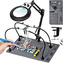 Helping Hands Soldering Station, 10X Magnifying Glass with Light