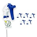 Heluva Green Spray Bottle Nozzle Replacement Tops, Blue 6 Pack