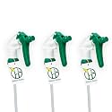 Heluva Green Spray Bottle Nozzle Replacement Tops, Green 3 Pack