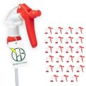 Heluva Green Spray Bottle Nozzle Replacement Tops, Red 24 Pack