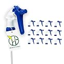 Heluva Green Spray Bottle Nozzle Replacement Tops, Blue 13 Pack