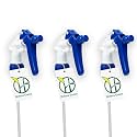 Heluva Green Spray Bottle Nozzle Replacement Tops, Blue 3 Pack