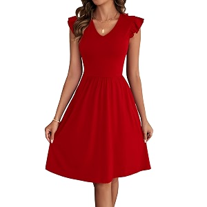 HELYO Womens Summer Dresses Cute V Neck