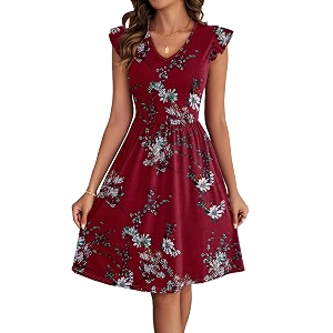 HELYO Womens Summer Dresses Cute V Neck