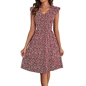 HELYO Womens Summer Dresses Cute V Neck