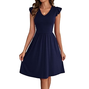 HELYO Womens Summer Dresses Cute V Neck