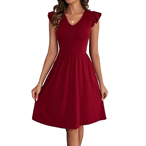 HELYO Womens Summer Dresses Cute V Neck