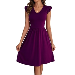 HELYO Womens Summer Dresses Cute V Neck