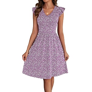 HELYO Womens Summer Dresses Cute V Neck
