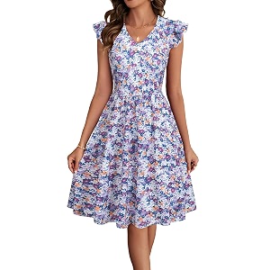HELYO Womens Summer Dresses Cute V Neck