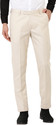 Hem and Stitch Men Slim Fit Cream Viscose Rayon Trousers