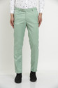 Hem and Stitch Men Slim Fit Light Green Viscose Rayon Trousers
