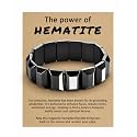 Hematite Bracelet 9 Inch Natural Hematite Stone Magnetic Bracelets