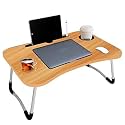 Hemberstar Laptop Bed Tray Table, Laptop Desk For Bed,Foldable Lap Desk Stand Notebook Desk Adjustable Laptop Table For Bed Portable Notebook Bed Tray Lap Tablet With Cup Holder