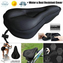 hemcycle Premium Gel Seat Cover Bicycle Seat Cover Free Size (Black)