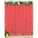 Hemito all ages 6 Pc Cabana Tent for Birthday Decoration Canopy Tent for Decortion Outdoor Bedroom with Led Fairy Light Hook and Ribbon for Birthdays(Red)