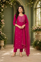 HEMLIHOUSE SUIT-SET Embroidered Kurta TrouserPant Dupatta