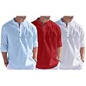 Combo of Men Solid Cotton Blend Straight