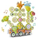 HEMRLY Light-Up Musical Train Gear Building Set with Flower Gears Plus