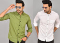 HEMS Men Solid Casual Multicolor Shirt