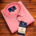 Hems trends Men Polka Print Casual Pink