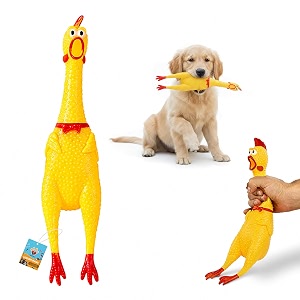 Hen Chicken Squeaky Dog Toy - Large