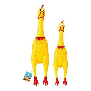 Hen Chicken Squeaky Dog Toy - Medium